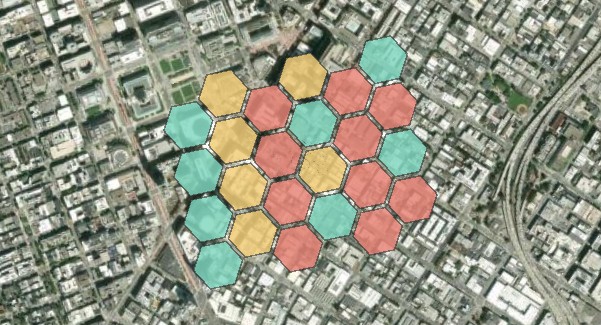San Francisco · Urban activity: screenshot of the running map
